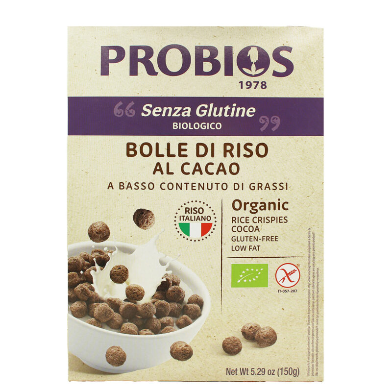 Bilute de orez cu cacao fara gluten 150g