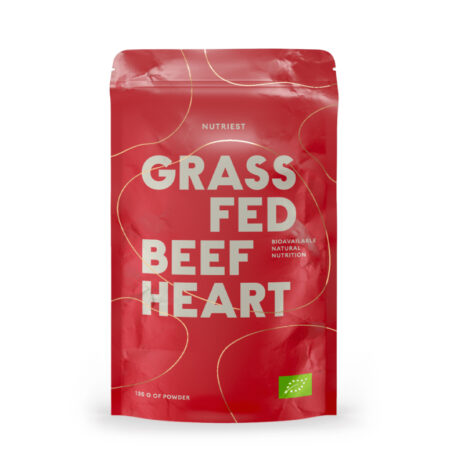 GRASS FED BEEF HEART – pulbere bio 135g