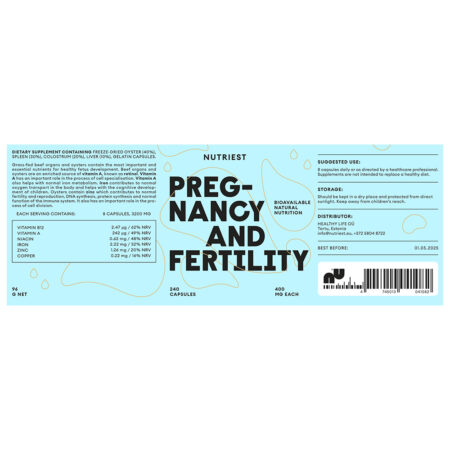 PREGNANCY AND FERTILITY 240 capsule – supliment alimentar