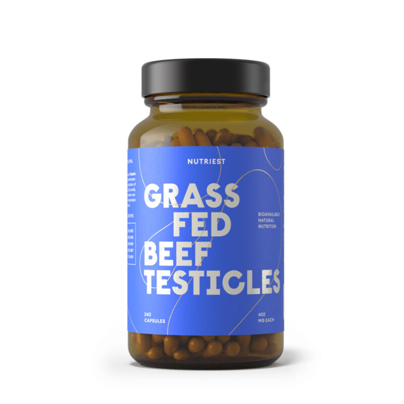 Grass fed Beef TESTICLES 240 capsule – supliment alimentar