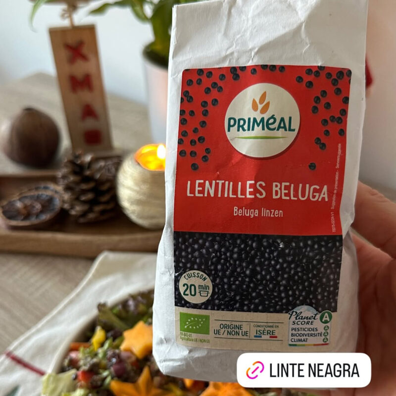 Linte neagră bio 500g Primeal - sursa de proteine si fibre - imagine 2